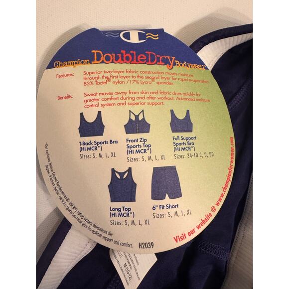 NWT Y2K Vtg Champion Double Dry 6" Fit Short Cosmic Purple Women's M 10/12 - Picture 4 of 6